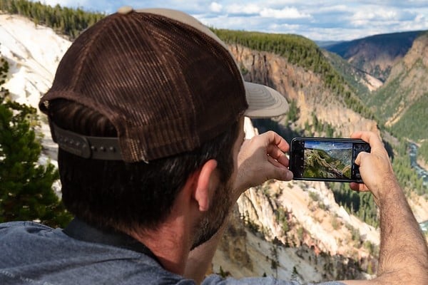 Photographing the canyon views from Inspiration Point