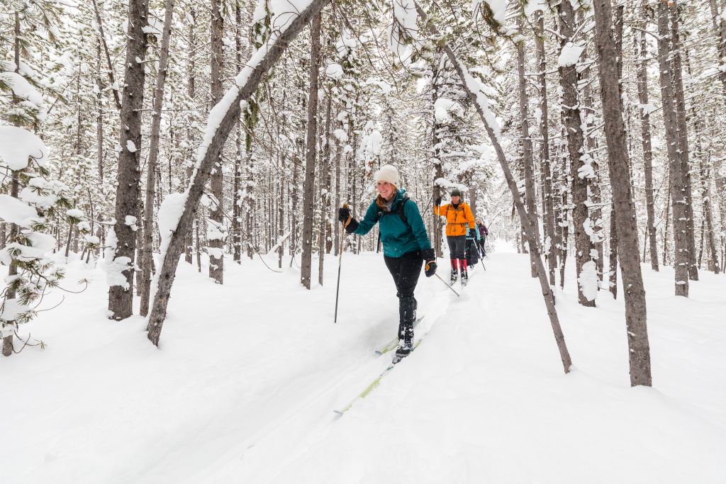 Cross-country skiing the Roller Coaster Trail (15)