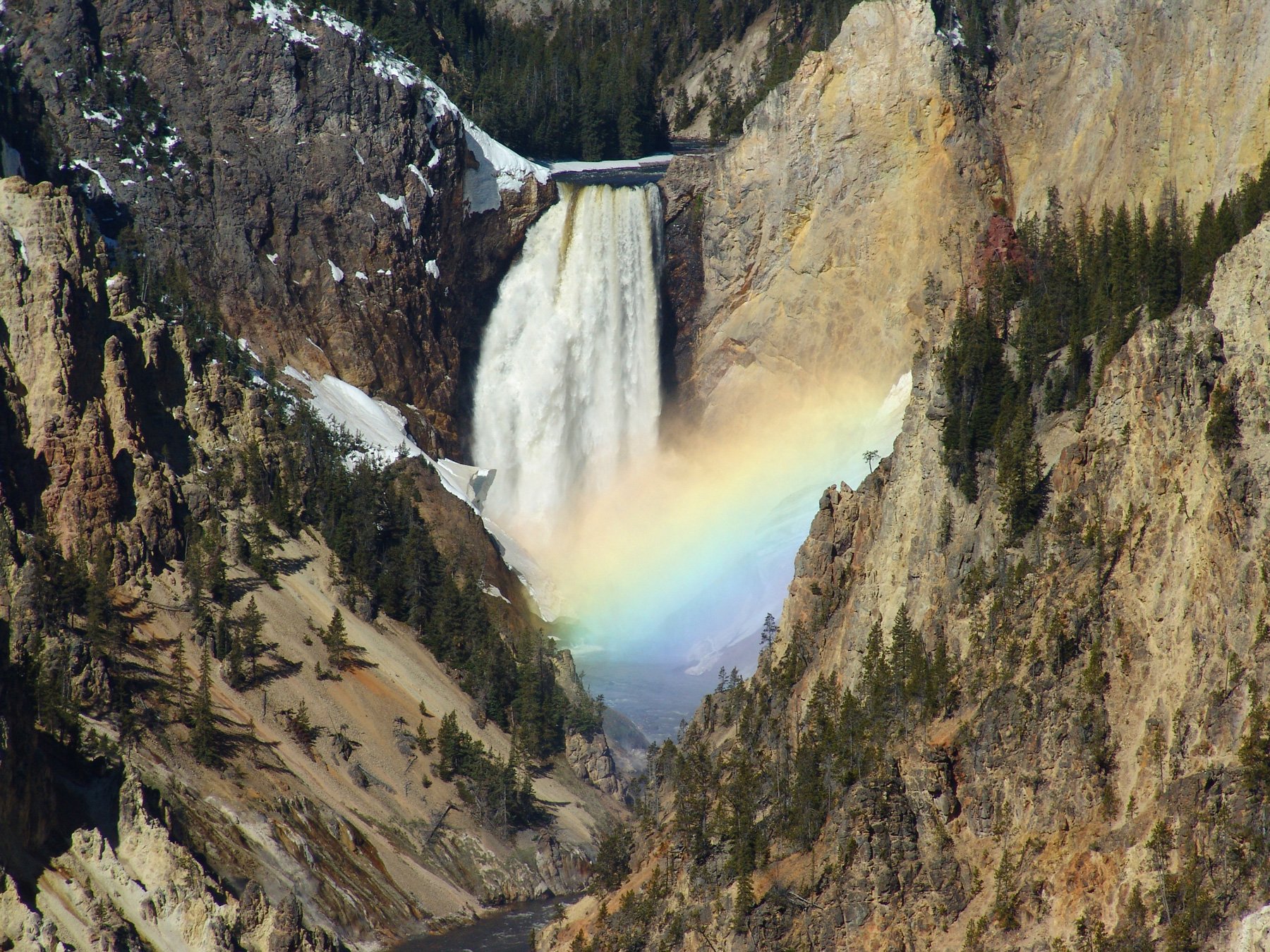 Grand Canyon rainbow in the spring