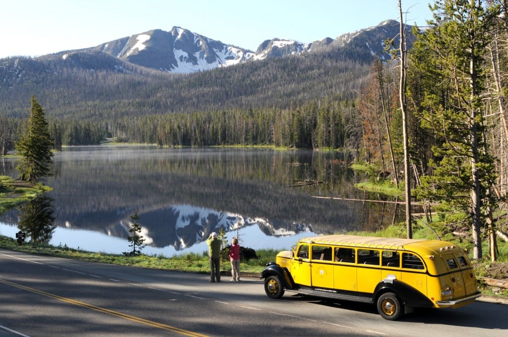 Historic yellow bus