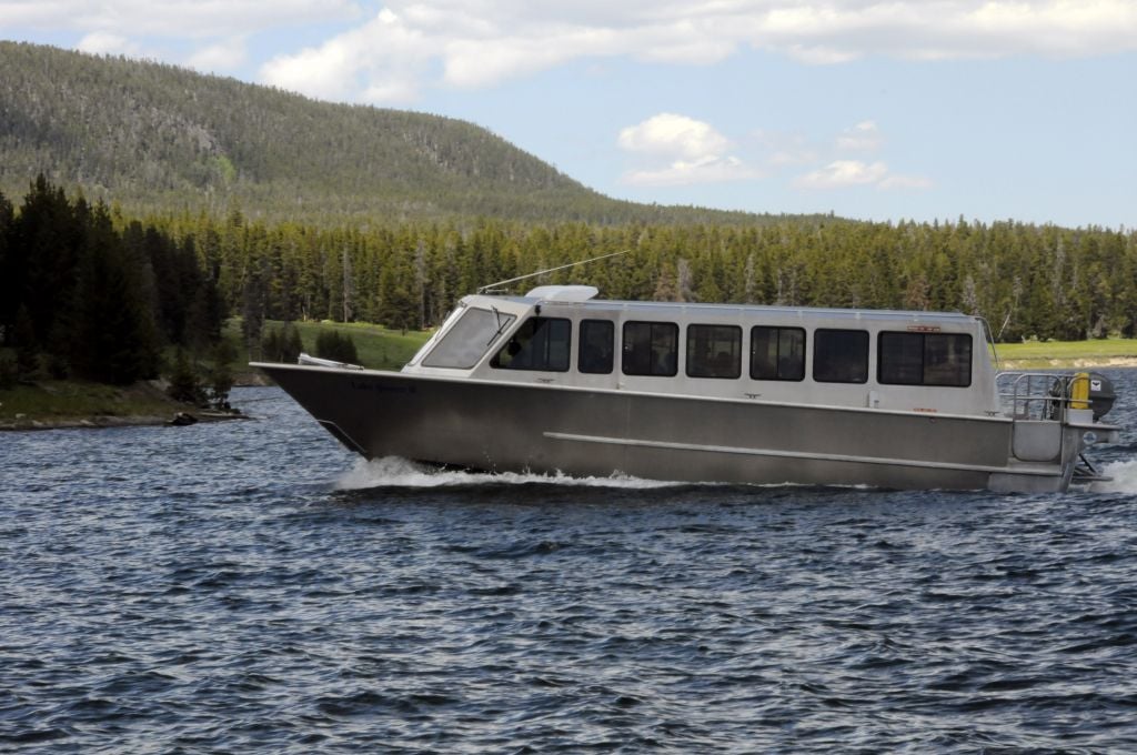 Picture of a boat on a lake