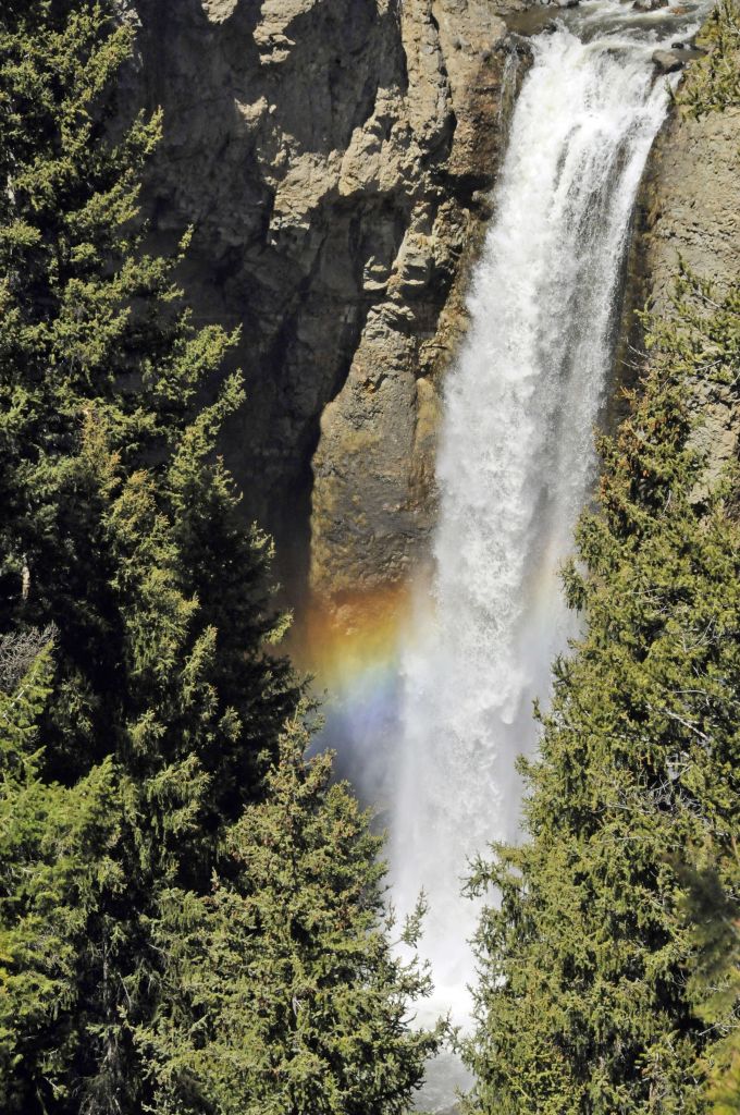 Tower Fall with rainbow