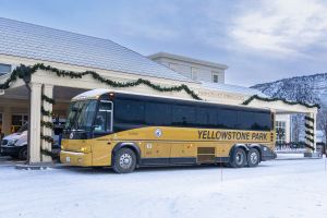 Winter Airport Shuttle Bus