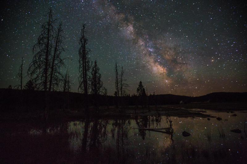 Stargazing in Yellowstone National Park
