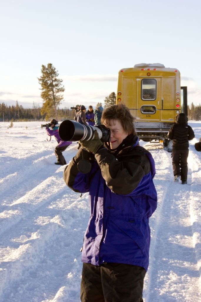 Photographers on the Fire and Ice Photo Tour