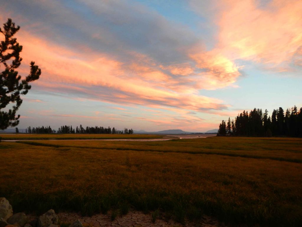 Sunset in the park