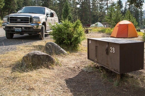 Bear box in the Tower Campground