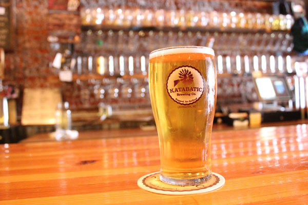 Beer on Counter at Katabatic Brewing Company