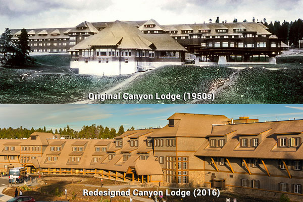 Canyon Lodge in the 1950s versus Canyon Lodge in 2016