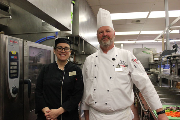 Executive Chef Mike Dean and Sous Chef Katie Bertelsbeck