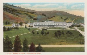 historic postcard mammoth hotel yellowstone national park