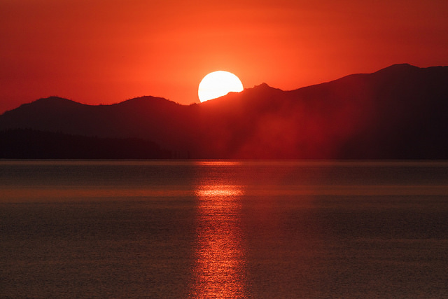 Yellowstone Lake Sunset