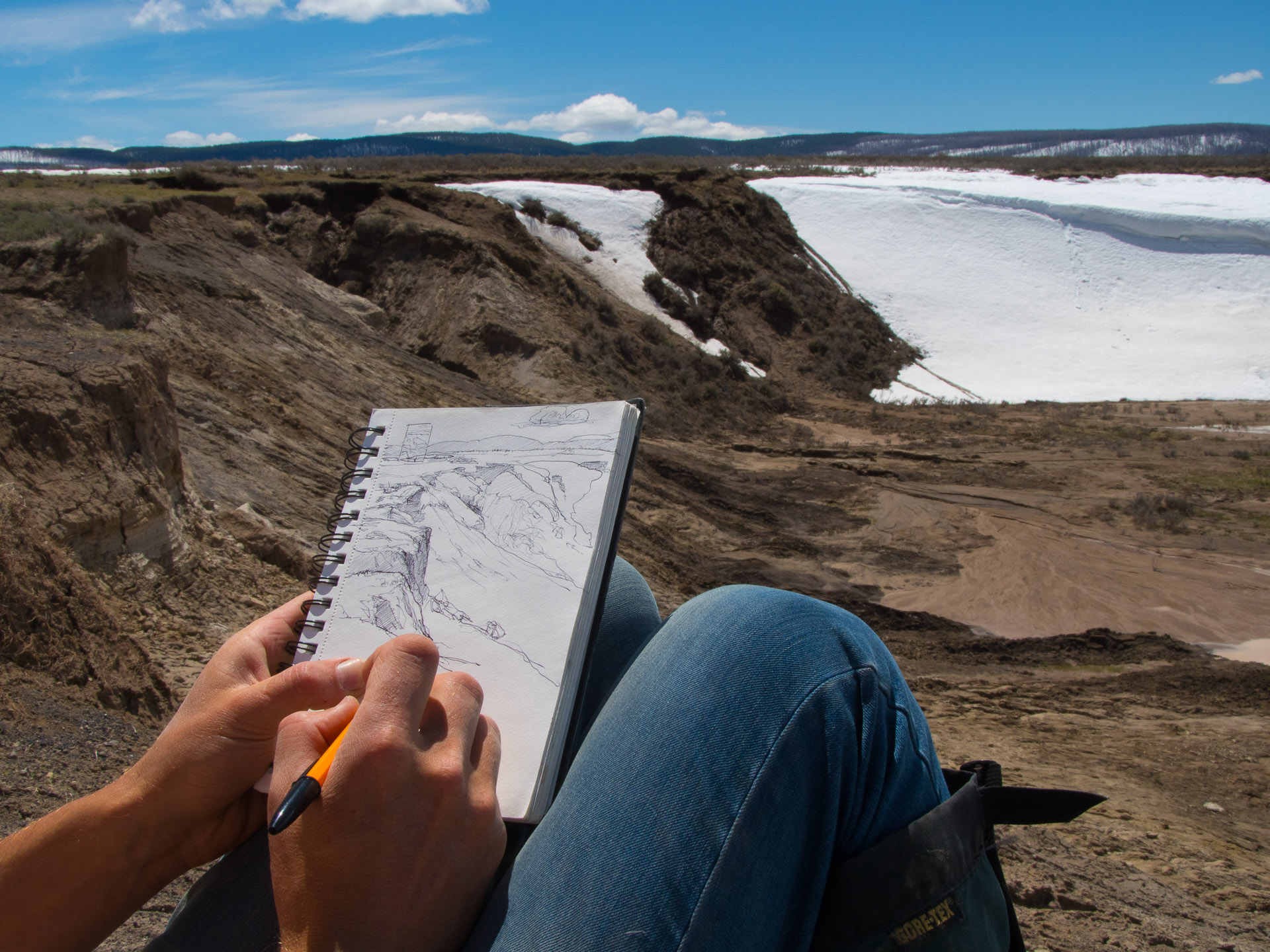 Sketching in Yellowstone
