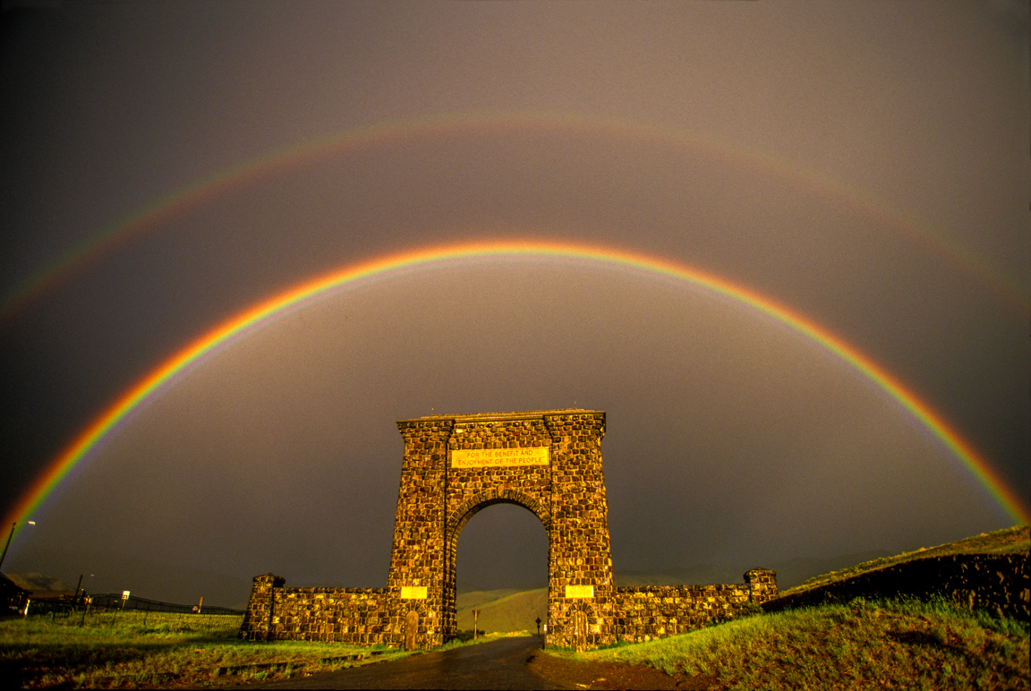 Tom Murphy Roosevelt Arch and Rainbow