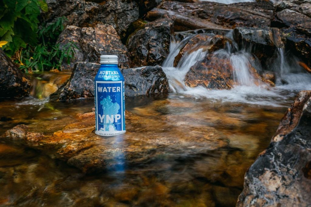 water in a can