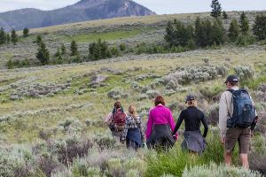 Hikers on the Beaver Ponds Trail