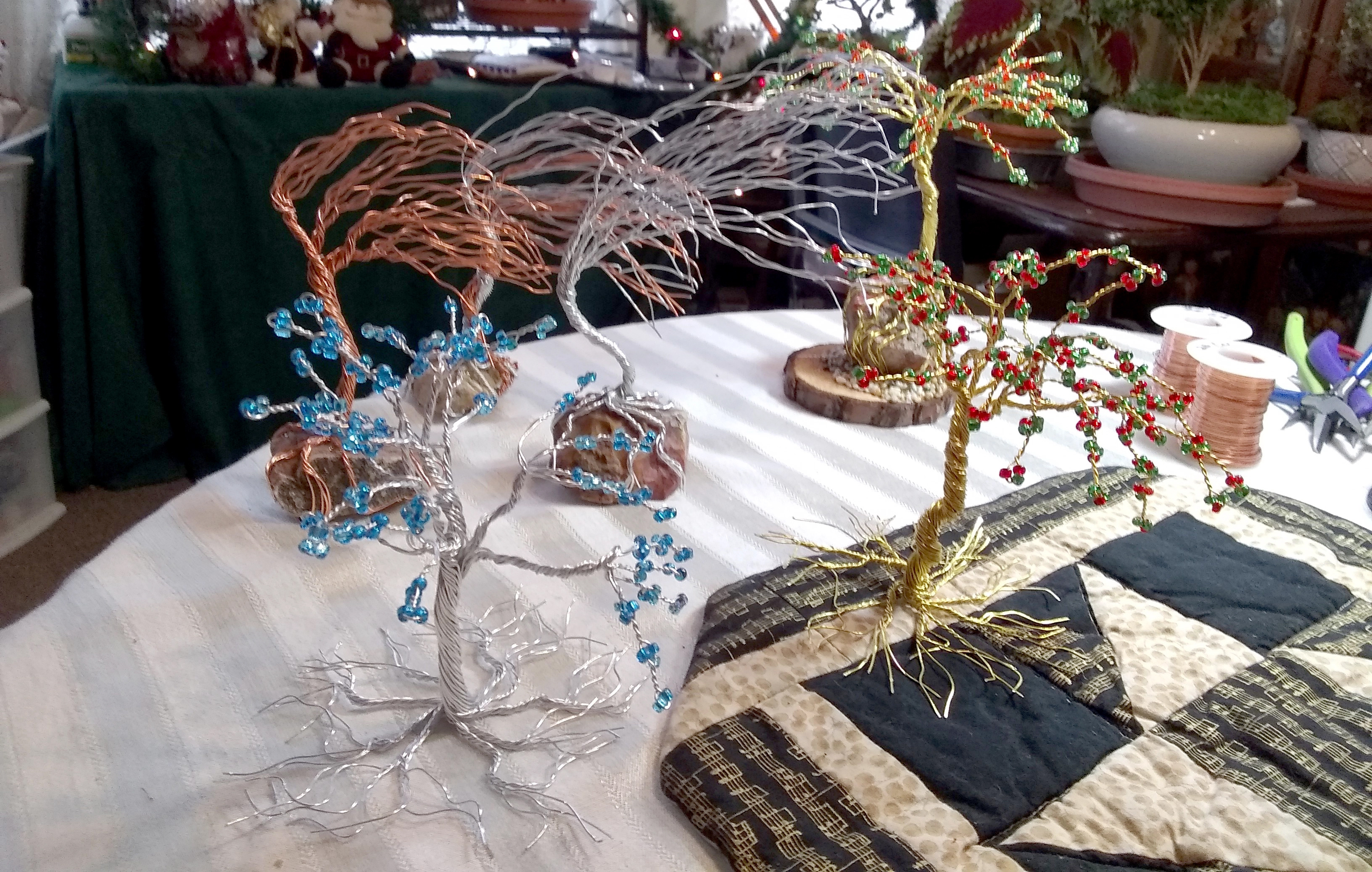 Bonsai Trees made of wire