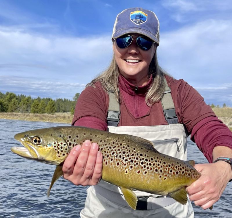 Large Brown Trout caught fly fishing