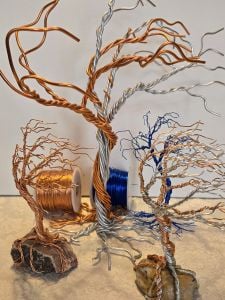 Wire tree art workshop