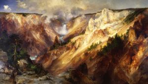 Thomas Moran painting of the Grand Canyon of Yellowstone