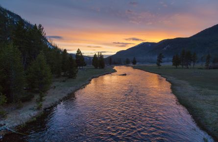 Sunset on the Madison River