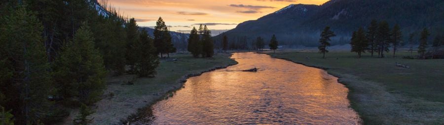 Sunset on the Madison River