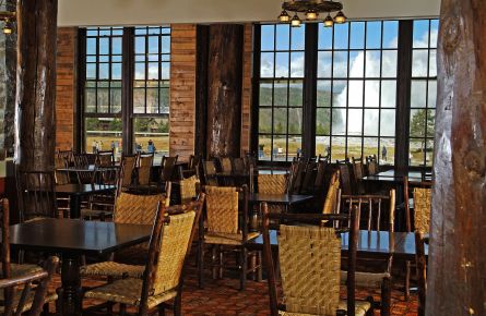 View of Old Faithful Lodge Cafeteria Sitting Area