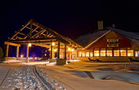 Old Faithful Snow Lodge Winter Exterior