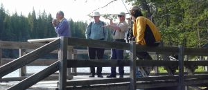 Tour group at LaHardy Rapids