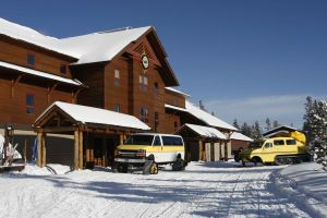 Old Faithful Snow Lodge in the winter