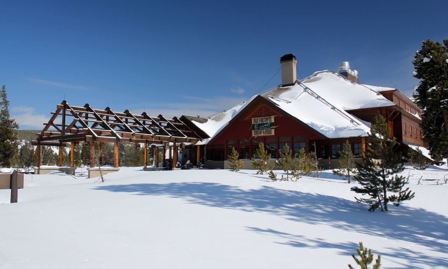 Old Faithful Snow Lodge Exterior Winter