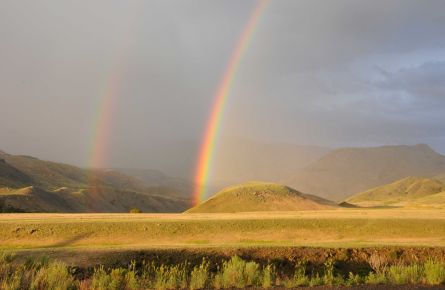 Double rainbow near Gardiner, MT