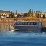 Lake Queen II boat cruising on Yellowstone Lake