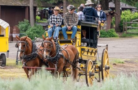 Stagecoach heading to cookout