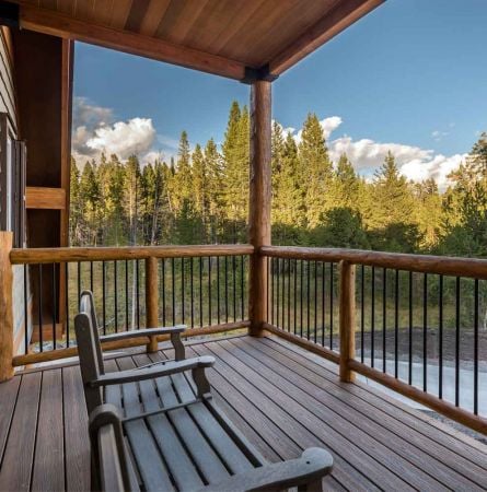 Canyon lodge deck