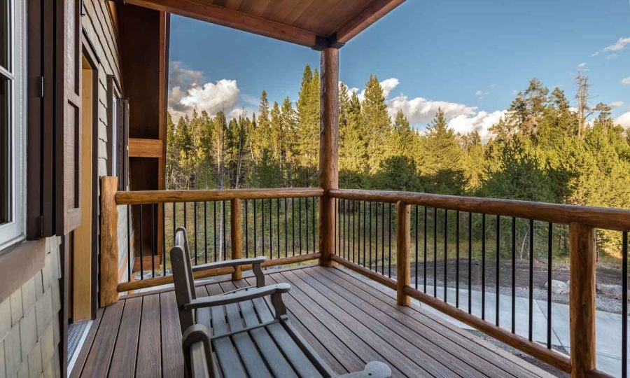Canyon lodge deck