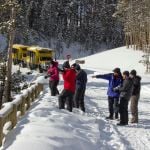 Photography group in winter