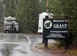 Grant Campground welcome sign