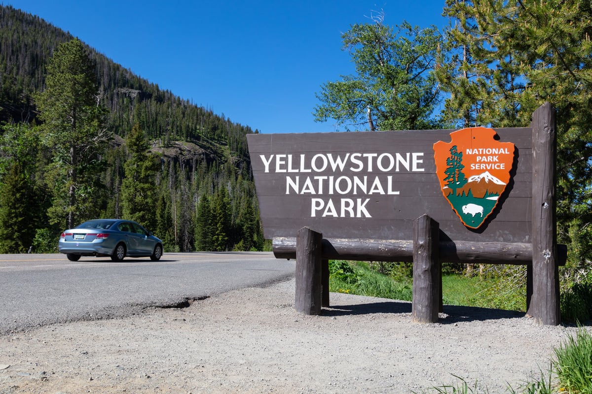 East Entrance sign | Yellowstone National Park Lodges