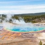 View from the Grand Prismatic Overlook Trail