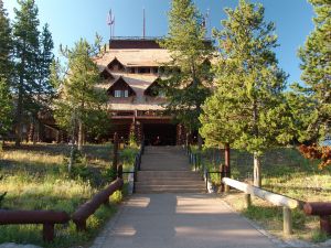 Old Faithful Inn Entrance