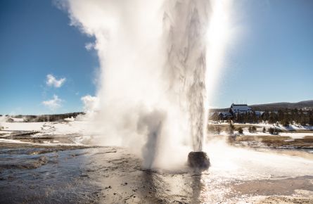 Beehive Geyser Old Faithful Inn OFI