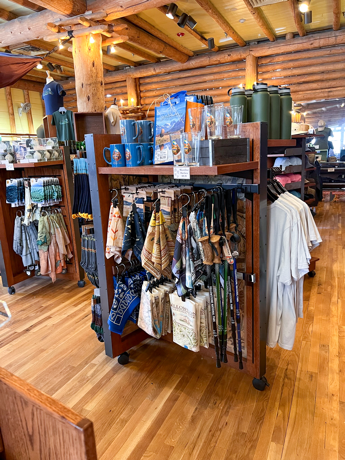Hiking gear at Lake Lodge Gift Shop