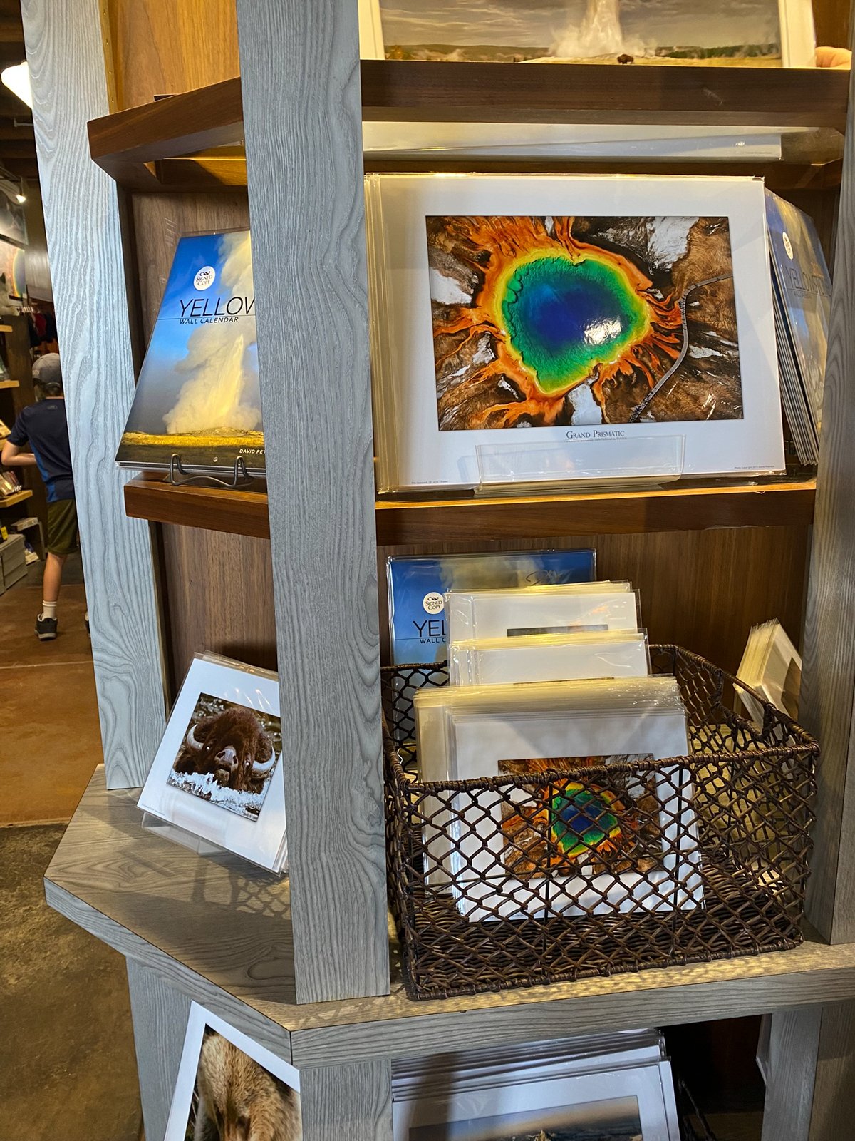 Grand Prismatic Photo Card at Old Faithful Lodge Gift Shop