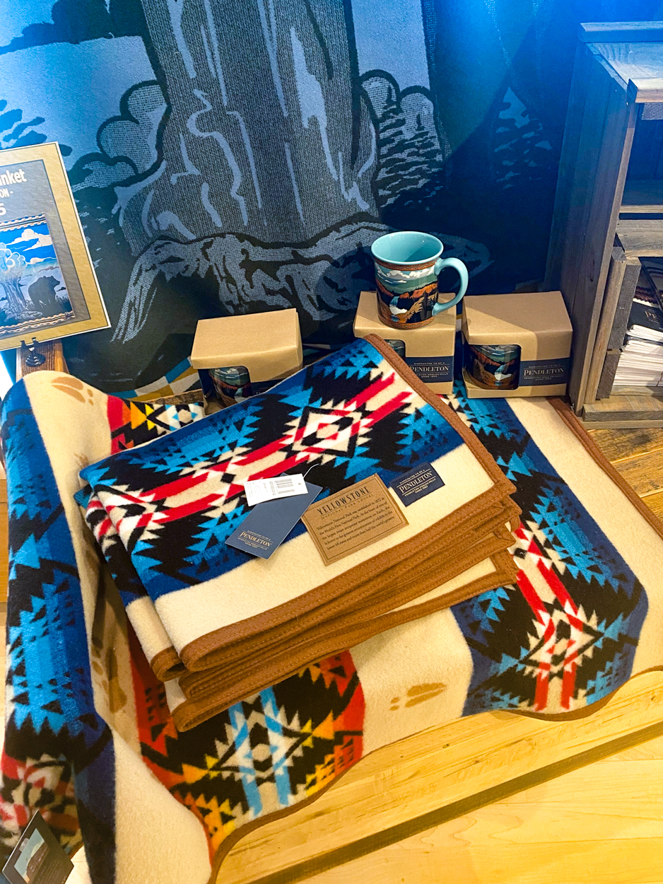 Pendleton blankets at Mammoth Hotel Gift Shop