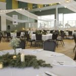 Wedding table at Mammoth Rec Center