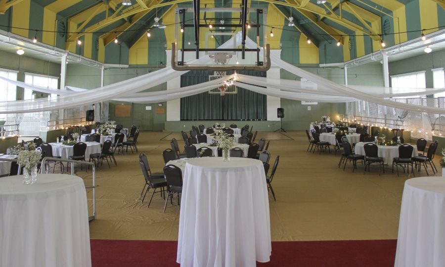 Wedding reception in Mammoth Rec Center