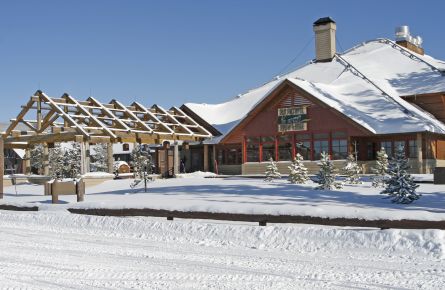 Old Faithful Snow Lodge in the winter