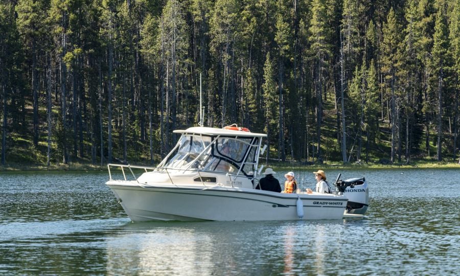 Fishing boat with guests