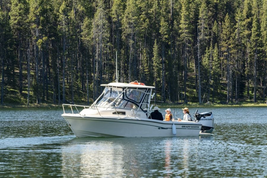 Fishing boat with guests